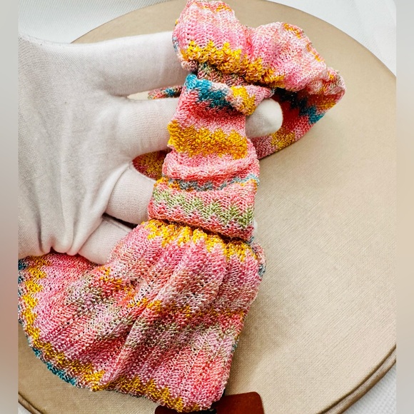 NEW! Missoni Multicolor Chevron Slip-on Knotted Headband - Picture 10 of 10